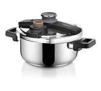 Tescoma 702764 Marmite à Pression, Acier Inoxydable, Noir/Gris