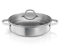 Tescoma 780568 Poêle fond antiadhésif avec couvercle ø 28 cm, 2 poignées, ligne SteelCRAFT