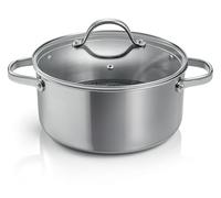 Tescoma 780574 Casserole anti-adhésive avec couvercle ø 24 cm, capacité 5 litres, ligne SteelCRAFT