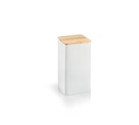 Tescoma Boîte de rangement 900840 – métal, couvercle en bambou, 10 x 10 x 18,5 cm