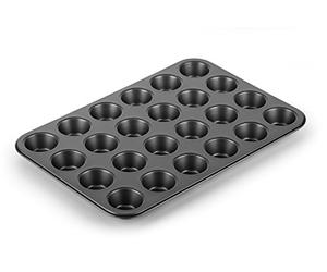 Tescoma Delicia Moule pour 24 mini muffins en acier carbone, gris