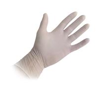 TESCOMA Gants jetables en latex, poudrés, taille 2, mm. M, 100 pièces