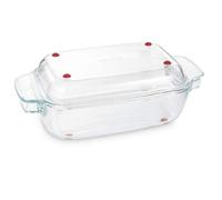 Tescoma GrandChef Plat rectangulaire avec couvercle, verre, 34 x 19 cm