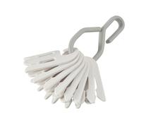 Tescoma Lot de 8 Clips pour Chaussettes, Blanc