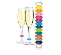 Tescoma Marque-Verres Party UNO Vino, 12 Couleurs