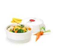 Tescoma Pureté du cuiseur Vapeur Micro-Ondes, Plastique, Coloris Assortis, 23,9 x 20,9 x 13,9 cm