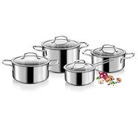 Tescoma Optima Batterie de casseroles 8 pièces, acier inoxydable