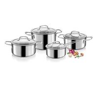 Tescoma Optima Batterie de casseroles 8 pièces, acier inoxydable
