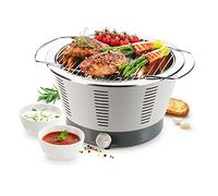 Tescoma Party Time Barbecue de Table Acier Inoxydable Gris 41,5 x 36,5 x 22,5 cm