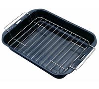 Tescoma Plat à Four, Profond, avec Grille Saphir, 38 x 28 cm