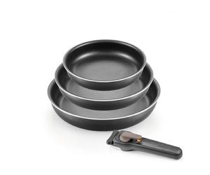 Tescoma Poêles avec manche amovible VARIO, lot de 4 pièces