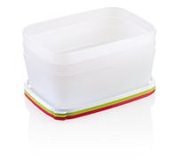 Tescoma Purity Récipients hygiéniques pour congélateur 1.5 L Bianco/Verde/Rosso