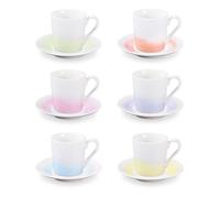 Tescoma Tasse à espresso avec soucoupe myCOFFEE, 6 pièces, Pastels