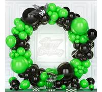 Teselife Arche Ballons Noir et Vert,119Pièces Kit Guirlande Ballon Matte Noir Vert Garçon Hommes Femmes Fille Baby Shower Anniversaire Mariage Proposition Valentin Bébé Nuptiale Douche Graduation Déco
