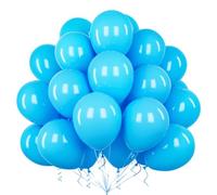 Teselife Ballons Bleu Ciel, 50Pièces 12Pouces Mat Bleu Clair Latex Ballon Arche Guirlande Garçon Homme Anniversaire Mariage Proposition Valentin Douche Nuptiale Diplôme Retraite Fiançailles Déco Fête