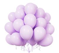 Teselife Ballons Pastel Violet, 50Pièces 12Pouces Macaron Violet Latex Ballon Arche Guirlande Fille Femmes Princesse Anniversaire Baptême Douche Bébé Mariage Proposition Valentin Douche Nuptiale Déco