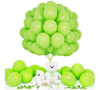 Teselife Ballons Vert Fruit, 50Pièces 12Pouces Mat Vert Fruit Latex Ballon Arche Guirlande Garçon Hommes Femmes Anniversaire Mariage Proposition Valentin Douche Nuptiale Diplôme Noël Fiançailles Déco