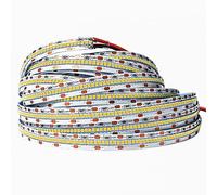 Tesfish Ruban LED 24V, Bande Blanc Chaud 3000K Version Pro Super Brillante 5M 18000LM SMD 2025 IP20 420 LEDs/M, Total 2100 LEDs Bande Lumineuse Néon pour Chambre, Décoration de Cuisine