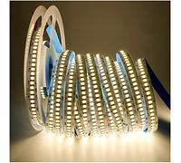 Tesfish Ruban LED 24V, Bande LED Blanc Naturel 4000K 5M 2835 IP20 240 LEDs/M, Total 1200 LEDs Bande Lumineuse LED Super Brillante Néon LED Lumières de Bande pour Chambre, Décoration de Cuisine