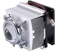 Tesfish Ventilateur de refroidissement de dissipateur en aluminium + lentille de 44mm 120 degrés pour 50W 100W LED Chip