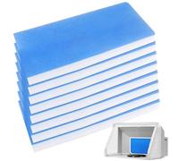 TESIN Paint Booth Lot de 8 filtres pour cabine de pulvérisation - 40,6 x 17,8 x 0,5 cm - Compatible avec Master, Paasche, Sky Enterprise, Airhobby