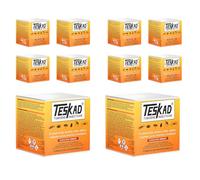 TESKAD Pack de 10 Fumigène Insecticide - Anti Puces, Punaises de Lit, Cafards, Mites, Araignées, Mouches, Moucherons - Action Choc Jusqu’à 250m³ - Traitement Intérieur Efficac