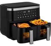 TESLA AirCook DualZone Q450 XXL friteuse à air chaud numérique double multifonction, minuterie, deux paniers, 7,6L, programmes automatiques,