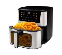 - TESLA AirCook Q60 XXL Pro Friteuse à air chaud numérique multifonctionnelle, 7L, 1600W, 10 programmes automatiques, panneau de commande tactile avec icônes colorées