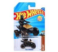 Tesla cyberquad 1:64 noir or metal - quad tout terrain modele reduit - hot wheels dirt 2025 - set jouet enfant + carte Noir
