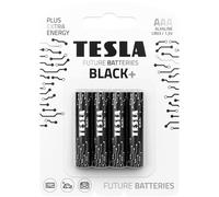 Tesla Lot de 4 piles alcalines AAA noires