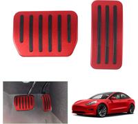 Tesla Model 3 Model Y 2022-2024 2025 Pédales Pour Gaz Et Freins, Nouveau Tesla Model 3 Highland 2024 Capuchons De Pédales, Plaque De Recouvrement, Repose-Pieds, Accessoires Tesla M[Voi6173530]