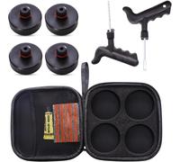 Tesla Model 3/S/X/Y Jack Pad Valet De Rondelles,Coussinet De Levage En Caoutchouc Avec Mallette De Rangement Avec 4 X Rondelles,Accessoires Pour Les Véhicules Tesla (Lot De 9)[Auto5132482]