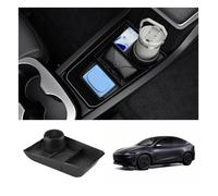 Tesla Model Y Juniper 2025-2026 (Standard Uniquement) Organiseur de Console Centrale Basse avec Porte-Gobelet Rangement Multifonc