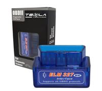 Tesla Technics Scanner OBD2 ELM327 Bluetooth (BLE), outil de diagnostic automobile sans fil multimarque pour iOS et Android, lecteur de codes, capteurs, batterie