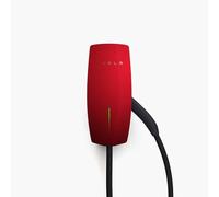 Tesla Wall Connector | Type 2 | Compatible avec Tous Les véhicules électriques | Monophasé et triphasé | Jusqu'à 22 KW | Câble de 7.3m Inclus | avec Plaque Frontale Rouge