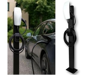 Tesla wallconnector 3 - Tesla Chargeur Voiture Electrique - Poteau de Fixation Tesla Wall Connector Gen 3 - Garantie de 2 Ans - Noir - Accessoires pour Tesla - Charge pour véhicule électrique Tesla