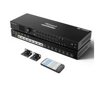 TESmart 8x8 Commutateur Matriciel HDMI,4K@60Hz 8 in 8 out HDMI Matrix Switcher Support Télécommande IR,RS232/ TCP IP Control,Fonction Mémoire Hors Tension avec 2 Oreilles pour Montage en Rack