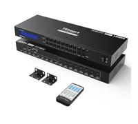 TESmart 8x8 Commutateur Matriciel HDMI,4K@60Hz 8 in 8 out HDMI Matrix Switcher Support Télécommande IR,RS232/ TCP IP Control,Fonction Mémoire Hors Tension avec 2 Oreilles pour Montage en Rack,HDCP 1.4