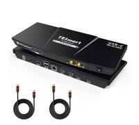 TESmart Commutateur KVM USB-C 8K @ 60 Hz 2 PC 1 moniteur, commutateurs KVM USB 3.0 4K @ 144 Hz, charge de type C 60 W pour ordinateur portable, émulateur Ethernet EDID 1G Hotkey Switch, puce ADI pour
