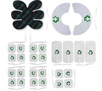 TESMED Top Equipment : Set de 27 Électrodes (20 x 50x50 mm, 4 x 50x100 mm, 1 Pad ABS et 2 Pads Genoux) - Compatible avec les électrostimulateurs à fiche de 2 mm
