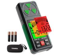 TESMEN Hound-200 Compteur EMF, Détecteur de Radiation de Champ Électromagnétique Portable 3-en-1 pour EF RF MF, pour les inspections EMF à domicile, en extérieur, et la chasse aux fantômes - Vert