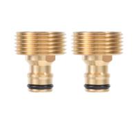 Tesmotor Raccord rapide en laiton avec filetage extérieur de 1" et raccord enfichable pour tuyau d'arrosage