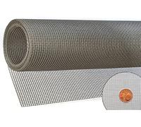 TESO - Moustiquaire en gaze - Protection anti-insectes - Tissu en fibre de verre transparent, résistant aux UV, vendu au mètre - 200 cm, gris