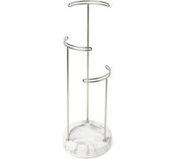 Tesora Stand. Arbre À Bijoux Tesora. En Résinemarbremétal Nickel. Dimension 16cmx41.3cm