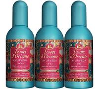Tesori d'Oriente - Parfum aromatique Ayurveda, parfum frais et floral, notes de Bergamote, Iris et Ambre, 100 ml