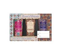 TESORI D'ORIENTE Coffret cadeau | Douche crème 3 x 75 ml (Ayurveda, Persian Dream et Byzantium) Crème de douche pour soins corporels | Rituels de bien-être pour le corps et les sens