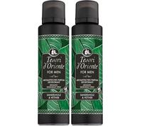 Tesori d'Oriente Déodorant aromatique « vétiver et bois de santal » - Pour homme - Protection 48 h - Rituel de bien-être pour le corps et les sens - 150 ml (Lot de 2)