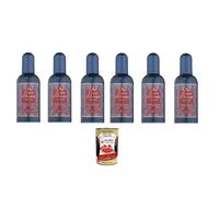 Tesori D'oriente Ebano e Ginseng 100 ml, parfum frais et boisé aromatique 6 x 100 ml + Italian Gourmet Polpa 400 g