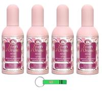 Tesori d'Oriente Ikigai Lot de 4 parfums aromatiques avec fleurs de cerisier et gel douche à l'eau de riz, 100 ml + porte-clés Beni Culinari