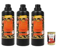 Tesori d'Oriente, Japanese Rituals - Adoucissant concentré pour machine à laver à partir de notes sucrées de bergamote et de patchouli - Jusqu'à 38 lavages - 3 x 760 ml + Italian Gourmet Polpa 400 g